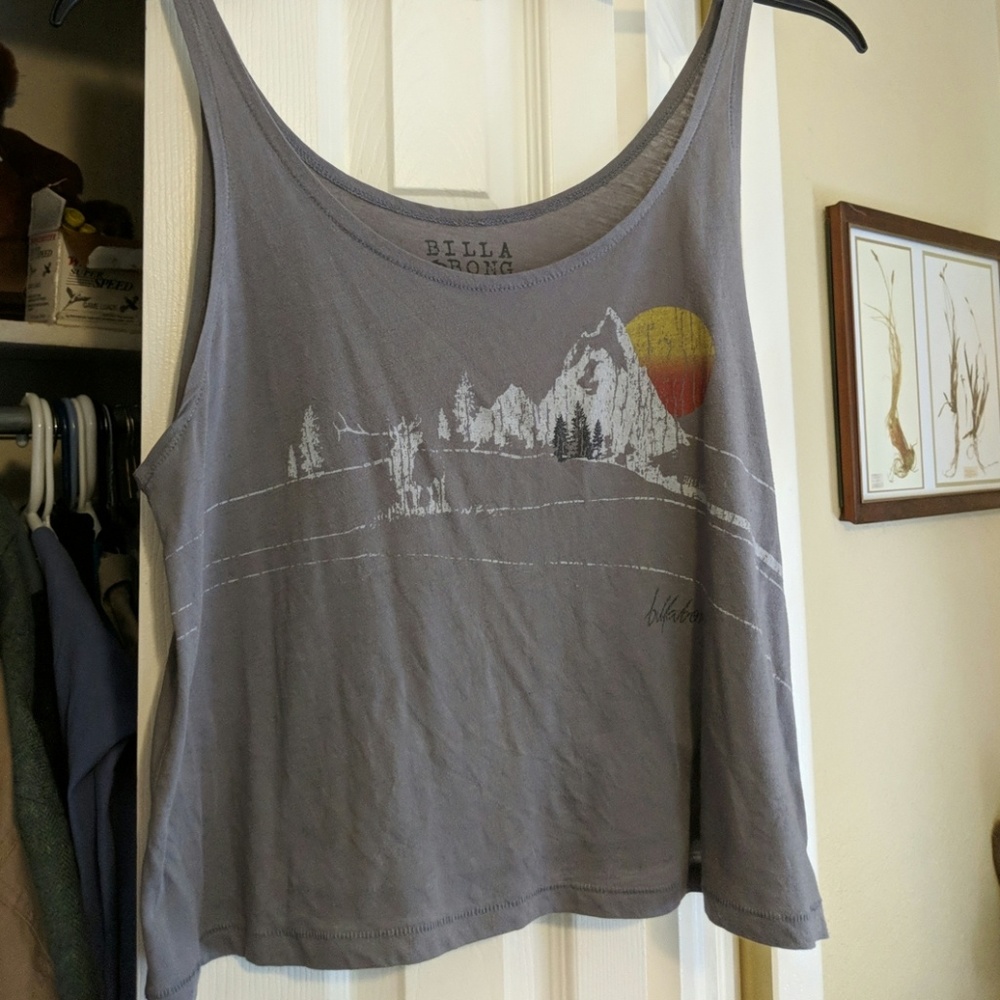 BillaBong mountain and sun crop top